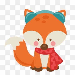 Red Foxes Clipart, Forest Animals, Cute Fox Clipart, - Miss Kate Cuttables Winter