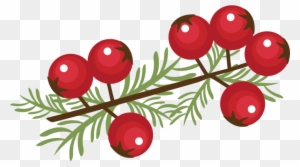 Holley Clipart Winter - Christmas Berries Clip Art