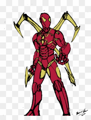 Iron Spider Coloring Pages - Iron Spider Coloring Pages