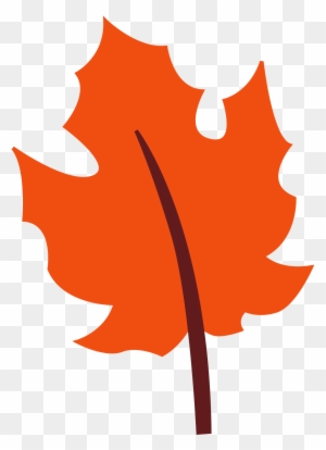 Leaves Clipart Orange Leaf - Orange Fall Leaf Clip Art - Free ...