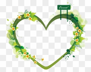 Euclidean Vector Heart Clip Art - Green Heart Photo Frame
