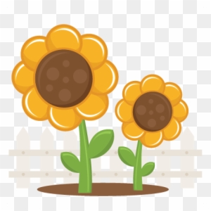 Sunflowers Svg Scrapbook Title Sunflower Svg File Sun - Cute Sunflowers Png