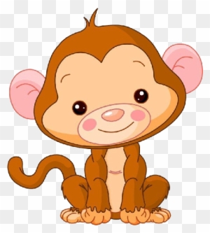 Fancy Baby Girl Monkey Cartoon Baby Monkey Clipart Cute Baby Monkey Clipart Free Transparent Png Clipart Images Download