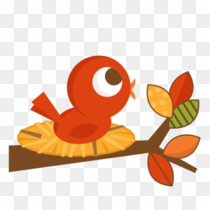 Fall Bird Svg Cutting File For Scrapbooking Autumn - Autumn Birds Cartoons