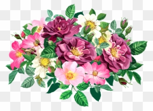 Rose Bouquet Cli̇part Transparent - Clip Art Of Flower Arrangements