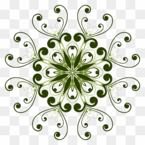 Décorée De Fleurs Aux Pétales En Triangle Forme Une - Flower Design Images Png