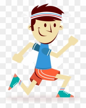 Marathon Training Running Cartoon Sport - Cartoon Man Running