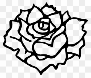 This Site Contains All Info About Bouquet Of Flowers - Black And White Rose Clip Art