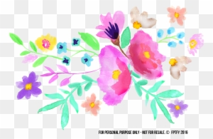 Spring Clipart Watercolor - Spring Watercolor Flowers Clipart
