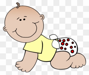 Baby Crawling Clipart - 1/4 Sheet - Baby - Edible Icing
