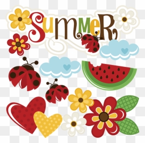Summer Svg Scrapbook Title Summer Svg Files Flower - Summer Svg Miss Kate