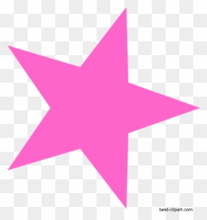 Free Pink Star Clip Art Image - Star And Crescent Icon