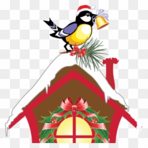 Simple Clip Art House Birdhouse Clipart Craft Projects - Winter Birds House Clipart