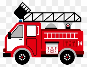 Vector Clipart - Fire Car Clipart