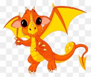 Cute Cartoon Dragons With Flames Clip Art Images Are - Cute Baby Dragon