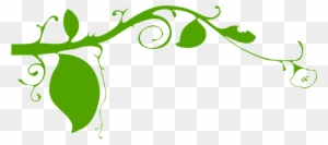 Spring Time Clipart 13, - Elegant Green Floral Design Shower Curtain