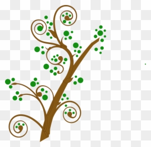 Spring Time Clipart 26, - Brown And Green Tree