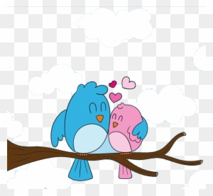 Love Birds Creative Cartoon Pictures - Cute Love Bird Cartoon