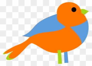 Colorful Little Bird Clip Art - Colorful Bird Clipart