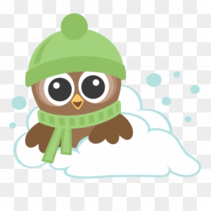 Winter Owls Svg Scrapbook Cut File Cute Clipart Files - Owl Clip Art Winter