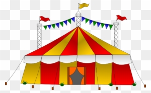28 Collection Of Circus Tent Clipart - Cartoon Circus Big Top