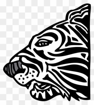 Tiger Clipart Black And White - Tiger Clip Art