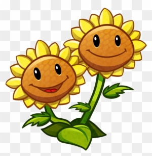 Related Smiling Sunflower Clipart - Plants Vs Zombies Characters