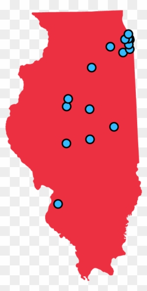 Planned Parenthood Centers - Illinois State Outline Transparent