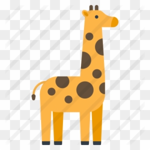Giraffe - Flat Design Animal Png