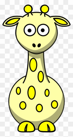 Giraffe Clipart Yellow Giraffe - Baby Giraffe Drawing Easy