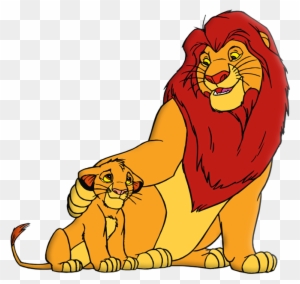 King Lion And Simba Png Picture - Lion And Cub Clipart