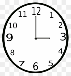 Clock Clip Art - Flashcard Clock