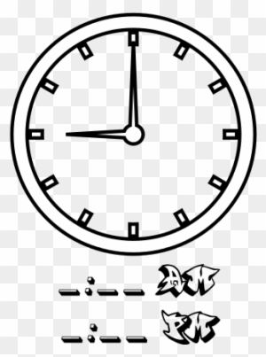 185 × 240 Pixels - 10 Clock Coloring Page