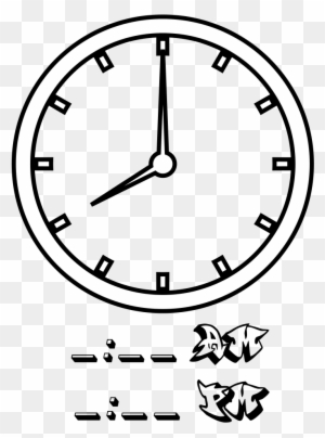 Tell Time Clock Hr 08 At Coloring Pages For Kids Boys - 10 Clock Coloring Page