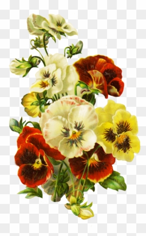 Bouquet Of Pansies - Wedding Invitation