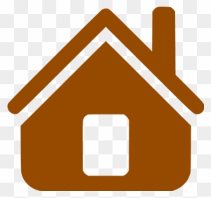 Brown Home Icon With House Icon Png - Transparent Background Home Icon Blue