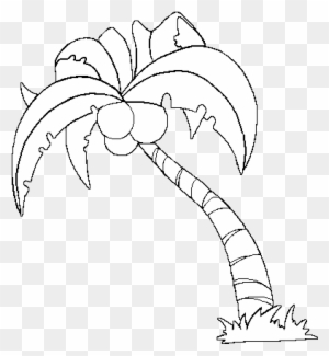 Printable Drawings And Coloring Pages - Coconut Tree White Png