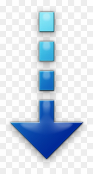 Arrow - Down Arrow Icon Blue - Free Transparent PNG Clipart Images Download