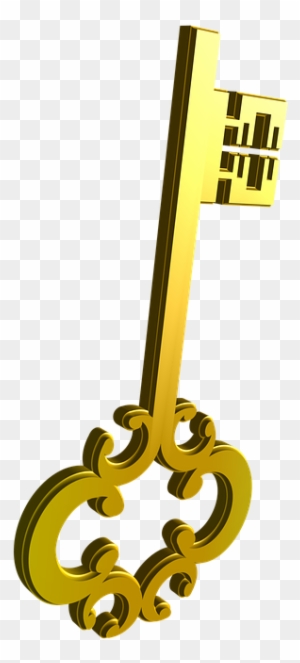 Golden Key Cliparts 26, Buy Clip Art - Template