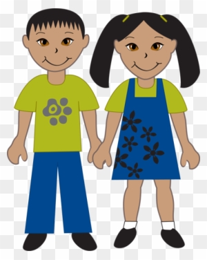 Asian Clipart Chinese Person - Asian Girl And Asian Boy