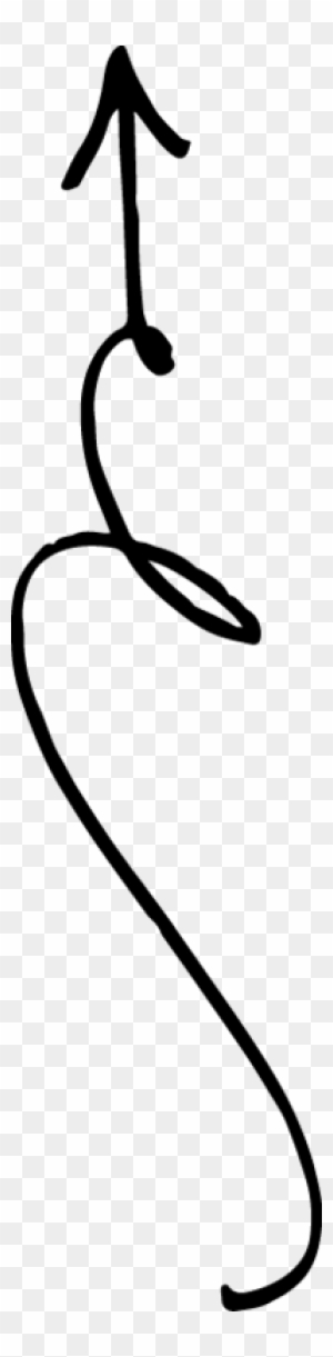 Cute Curly Arrow Svg - Layered SVG Cut File