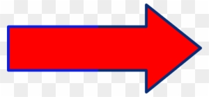 Red Arrow With Blue Outline Svg Clip Arts 600 X 280 - Blue And Red Arrow