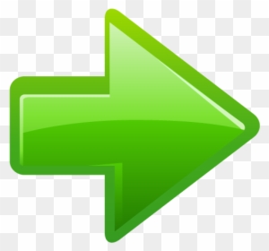 Hand Drawn Arrow - Green Right Arrow Icon