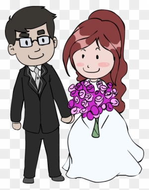 Cartoon Pictures Of Wedding Couples - Wedding Couple Cartoon Png - Free  Transparent PNG Clipart Images Download