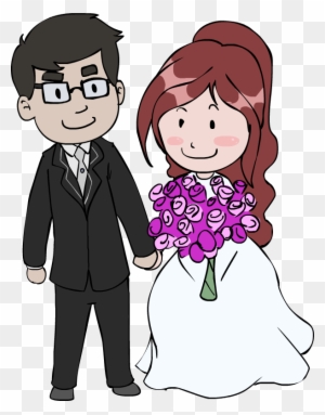 Cartoon Pictures Of Wedding Couples - Wedding Couple Cartoon Png