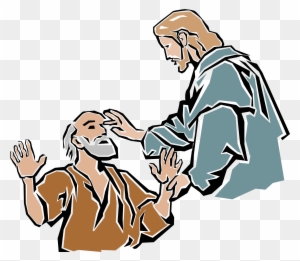 Halloween Pinup Graphic Clipart Download - Jesus Heals A Blind Man Clipart