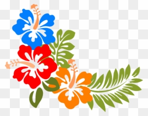 Polynesia Clipart Beach Flower - Hawaiian Flowers Vector