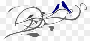 Lovebird Clipart Royal Blue Wedding - Cliparts Of Wedding Dove