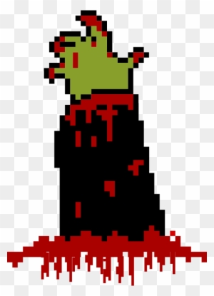 Free Zombie Hand - Mano De Zombie Pixel