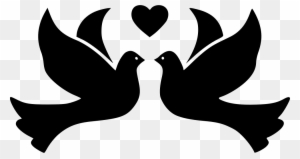 Bird Birds Dove Doves Flight Fly Flying Peace Heart - Dove Bird Icon Png